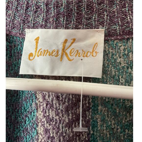 Vintage 80’s James Kenrob Union Made Cardigan Geometric XL - Picture 3 of 8